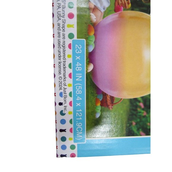 Rainbow Easter Bunny Inflatable Peep New 4ft Tall Multi Color Pastel Ombre - Picture 6 of 16